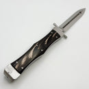 Marfione Custom Masterpiece Satin Stainless Body w/ Buffalo Horn Scales & Mirror D/E M390MK