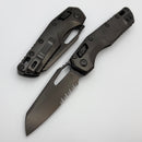 Microtech Marfione Select MSI RAM LOK DLC Slab Side Titanium Handles w/ DLC Accents & DLC Part Serrated M390MK 210-2DLCTMS1
