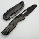 Microtech Marfione Select MSI RAM LOK DLC Slab Side Titanium Handles w/ DLC Accents & DLC Part Serrated M390MK 210-2DLCTMS1