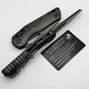 Microtech Marfione Select MSI RAM LOK DLC Slab Side Titanium Handles w/ DLC Accents & DLC Part Serrated M390MK 210-2DLCTMS1