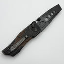 Poikilo Blade Task Knives Ark Dark Stonewash Titanium w/ Brown Titanium Inlays Handles & Dark Stonewash M390 Utility Pry