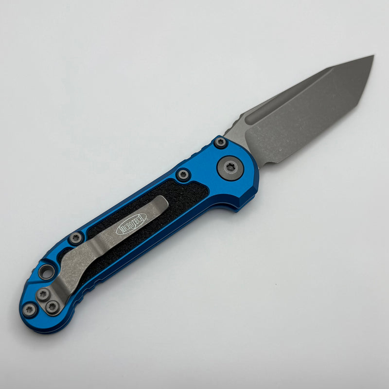 Pre-Owned Microtech Knives LUDT Gen III Apocalyptic Tanto w/ Blue Handle 1136-10APBL