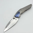 Poikilo Blade VK-Odon Midtech Crystal Titanium Handles w/ ZircuTi Accents & Mirror Stonewash M398