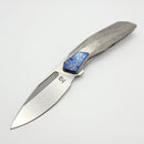 Poikilo Blade VK-Flow Midtech Crystal Titanium Handles w/ ZircuTi Accents & Hand Rubbed Satin M398