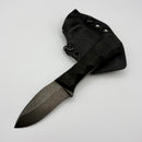 Aux Mfg Coffin Leaf Handmade Black G-10 w/ AEB-L Blade
