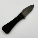 Aux Mfg Coffin Leaf Handmade Black G-10 w/ AEB-L Blade
