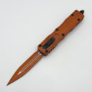 Microtech Dirac Double Edge Weathered Orange 225-1WOR