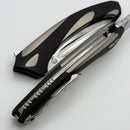 Poikilo Blade Orca Midtech Titanium Handles w/ Monochrome ZircuTi Accents & Mirror Stonewash M398