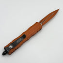 Microtech Dirac Double Edge Weathered Orange 225-1WOR