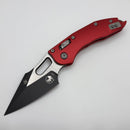 Microtech Knives Manual Stitch RAM LOK Fluted Aluminum Red Handles & Black M390MK 169RL-1FLRD