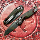 Microtech MSI RAM LOK Mini Outbreak Fluted Aluminum Handles w/ M390MK Signature Series 210M-1FLOBS