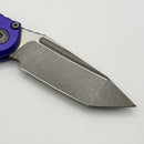 Pre-Owned Microtech Knives LUDT Gen III Apocalyptic Tanto w/ Purple Handle 1136-10APPU