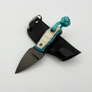 Aux Mfg Pocket Lint Handmade Blue G-10 w/ AEB-L Blade