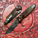 Microtech Socom Ram-Lok Outbreak Aluminum Frag Handles & Part Serrated T/E M390MK 161RL-2FROBS