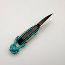 Aux Mfg Pocket Lint Handmade Blue G-10 w/ AEB-L Blade