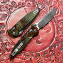 Microtech Socom Ram-Lok Outbreak Aluminum Frag Handles & Part Serrated T/E M390MK 161RL-2FROBS