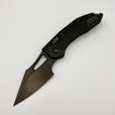 Pre-Owned Microtech Knives Manual M-Stitch RAM LOK DLC Shadow Frag Aluminum Handles & 3" M390MK 169MRL-1DLCTFRSH