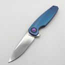 Holt Bladeworks Morpheus w/ Burnished Feather Titanium Handles & Bohler M390 Near Mirror 1991