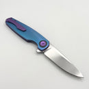 Holt Bladeworks Morpheus w/ Burnished Feather Titanium Handles & Bohler M390 Near Mirror 1991