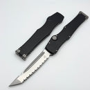Microtech Marfione Select Halo VII Black Handle w/ 4.5" Full Serrated Stonewash Tanto M390MK 1351-12MS1