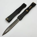 Marfione Custom Nemesis IV Black Handle w/ Bronzed Accents & D/E Hattori Cowry-Y Damascus
