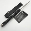 Microtech Marfione Select Halo VII Black Handle w/ 4.5" Full Serrated Stonewash Tanto M390MK 1351-12MS1