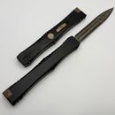 Marfione Custom Nemesis IV Black Handle w/ Bronzed Accents & D/E Hattori Cowry-Y Damascus