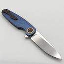Holt Bladeworks Morpheus w/ Burnished Brain Coral Titanium Handles & Uddeholm Vanax SuperClean, Near Mirror 2037