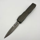 Pre-Owned Microtech Ultratech EX - ZBP Bayonet Apocalyptic Full Serrated w/ Natural Clear Milled Handle Signature Series 1120EX-12APNCS