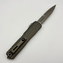 Pre-Owned Microtech Ultratech EX - ZBP Bayonet Apocalyptic Full Serrated w/ Natural Clear Milled Handle Signature Series 1120EX-12APNCS
