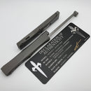 Marfione Custom Nemesis IV Natural Clear Handle & D/E Compound Ground Cracked Ice