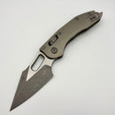 Pre-Owned Microtech Knives Manual Stitch RAM LOK Natural Clear Aluminum Handle & Apocalyptic M390MK 169RL-10APNC