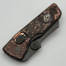 Serge Knives Guppy Copper Handles w/ Silver Face Inlay & MagnaCut Midtech