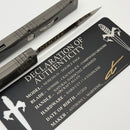 Marfione Custom Nemesis IV Natural Clear Handle & D/E Compound Ground Cracked Ice