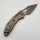 Pre-Owned Microtech Knives Manual Stitch RAM LOK Natural Clear Aluminum Handle & Apocalyptic M390MK 169RL-10APNC