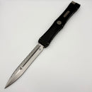 Pre-Owned Microtech Marfione Select Nemesis IV Black Handle w/ 4.4" Full Serrated Stonewash D/E M390MK 1152-12MS1