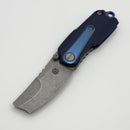 Thermal Tactical Ambient 2026D Navy Blue G-10 Handles w/ Titanium Accents & Stonewash M390