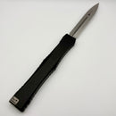 Pre-Owned Microtech Marfione Select Nemesis IV Black Handle w/ 4.4" Full Serrated Stonewash D/E M390MK 1152-12MS1
