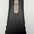 Pre-Owned Microtech Marfione Select Nemesis IV Black Handle w/ 4.4" Full Serrated Stonewash D/E M390MK 1152-12MS1
