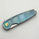 Holt Bladeworks Morpheus w/ Burnished Ripples Titanium Handles & Uddeholm Vanax SuperClean, Near Mirror 2048