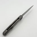 Holt Bladeworks Morpheus w/ Burnished Pinstripe Titanium CarboTi Nickel Inlaid Handles & Damasteel Odins Eye 2074