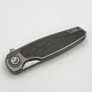 Holt Bladeworks Morpheus w/ Burnished Pinstripe Titanium CarboTi Nickel Inlaid Handles & Damasteel Odins Eye 2074