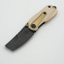 Thermal Tactical Ambient 2026D Ivory G-10 Handles w/ Titanium Accents & Dark Stonewash M390