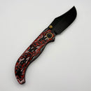 Vosteed Naga Red Micarta w/ 3.47" Blackwash S35VN Blade A3905