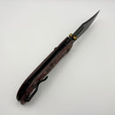 Vosteed Naga Red Micarta w/ 3.47" Blackwash S35VN Blade A3905