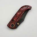 Vosteed Naga Red Micarta w/ 3.47" Blackwash S35VN Blade A3905
