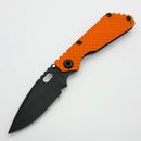 Strider Knives SnG DGG Orange G-10 & DLC Titanium Handles w/ DLC PD