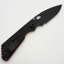 Strider Knives SnG DGG Orange G-10 & DLC Titanium Handles w/ DLC PD