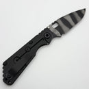 Strider Knives SnG CC DLC Titanium Handles & Compound Hand Ground TigerStripe MagnaCut