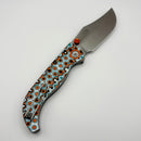 Vosteed Naga Orange & Blue Bamboo Micarta w/ 3.47" S35VN Blade A3907